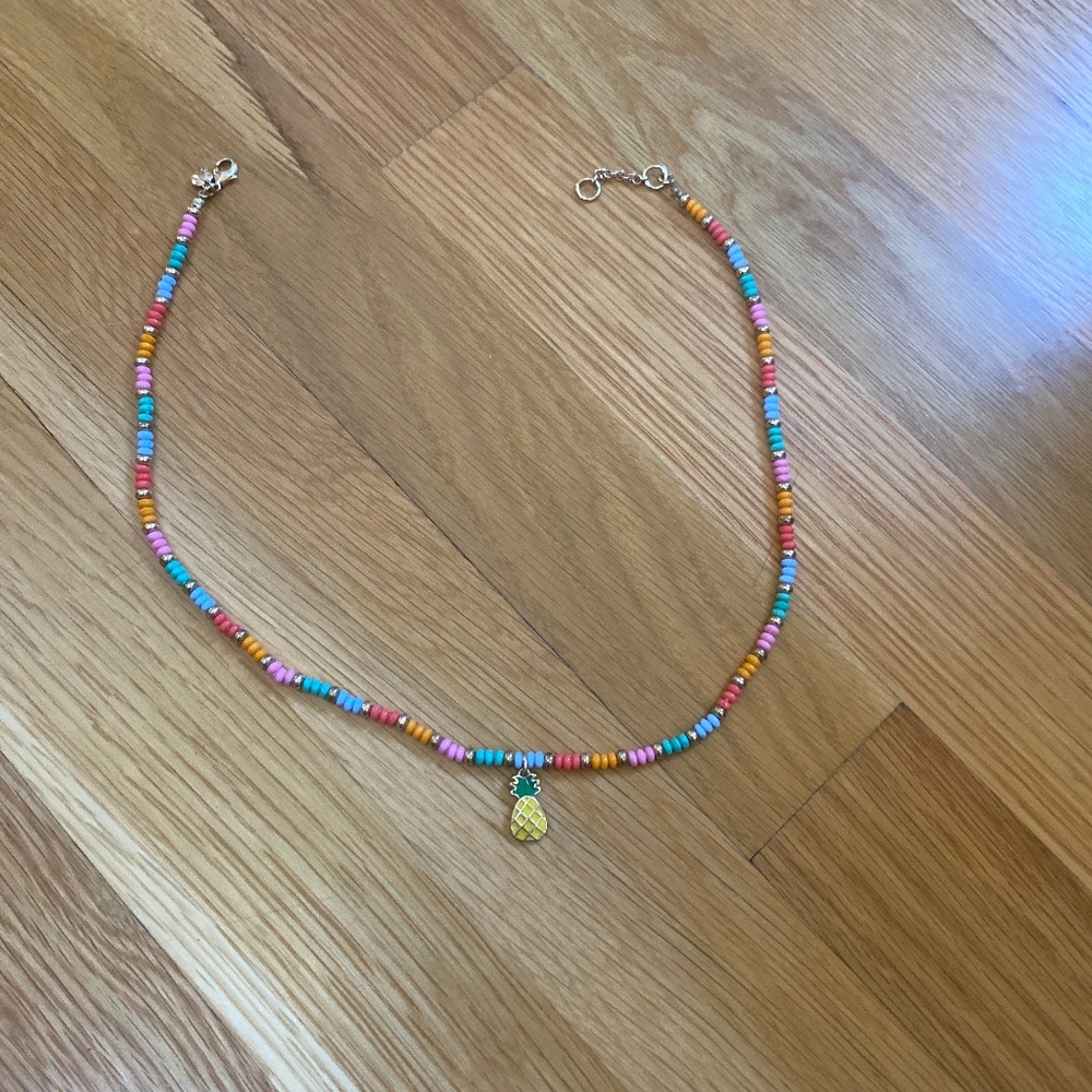 J. Crew girls pineapple necklace